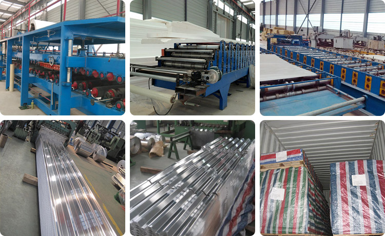 This shows our packaging for long span aluminium roofing sheet.