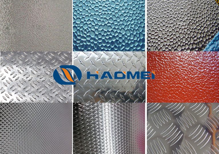 Embossed Aluminum Sheet of Triple Rice Grain, Diamond, Stucco, Five Bar