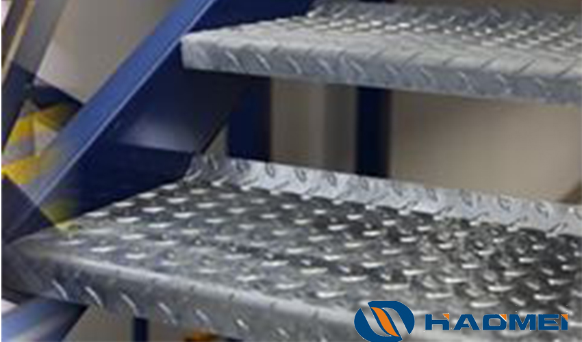 embossed aluminum sheet metal for stair steps