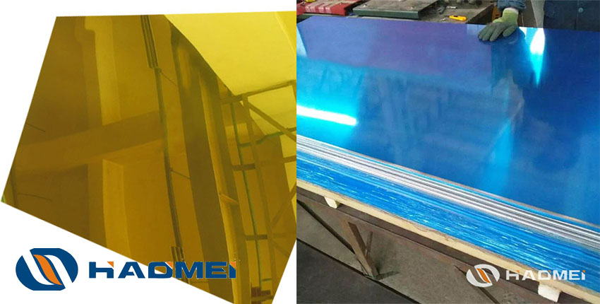 color coated mirror finish aluminum sheet 1060 1100