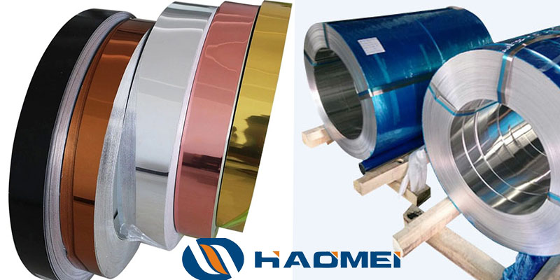 painted aluminium strips