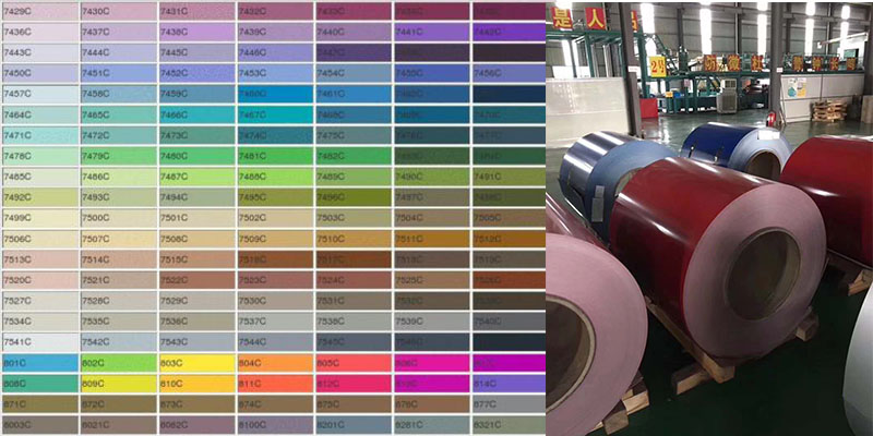 coated aluminum coil colors