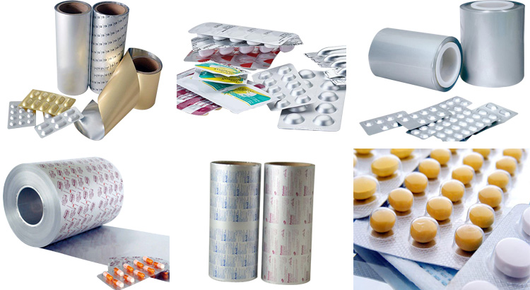 This shows color coated aluminium foil for pharmaceutical packing.