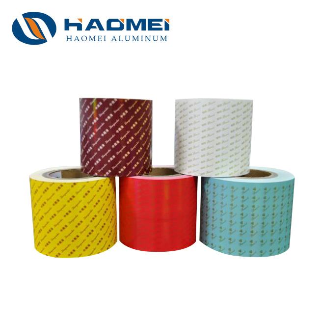 color coated aluminium foil