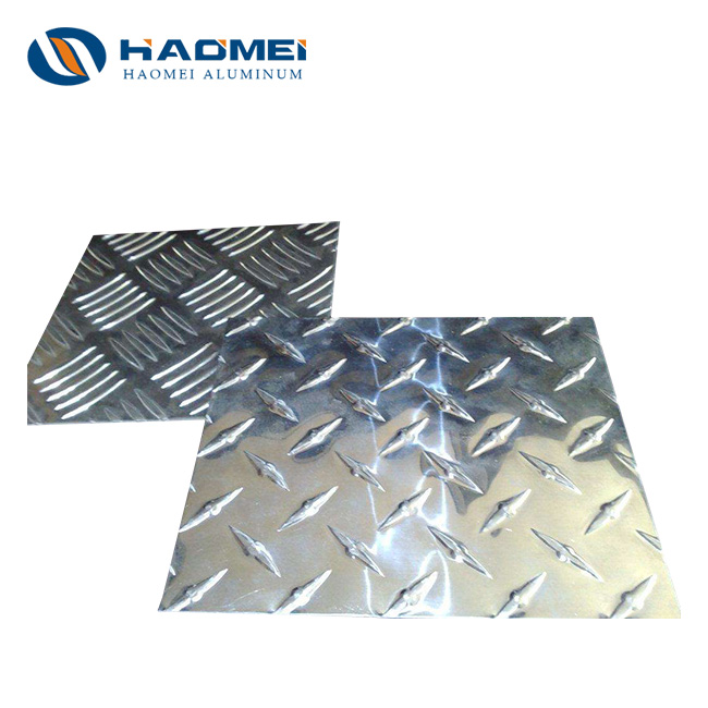 3003H22 anti-slip 5mm checker plate aluminum sheet2