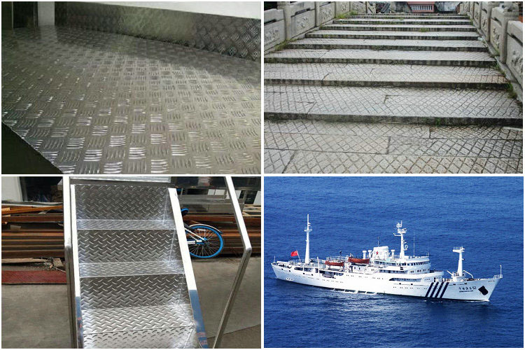 Application of aluminium metal checker plate flooring