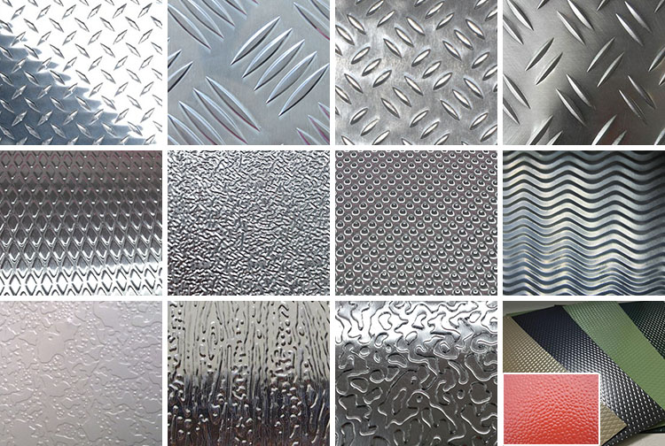 Textured aluminum trim coil