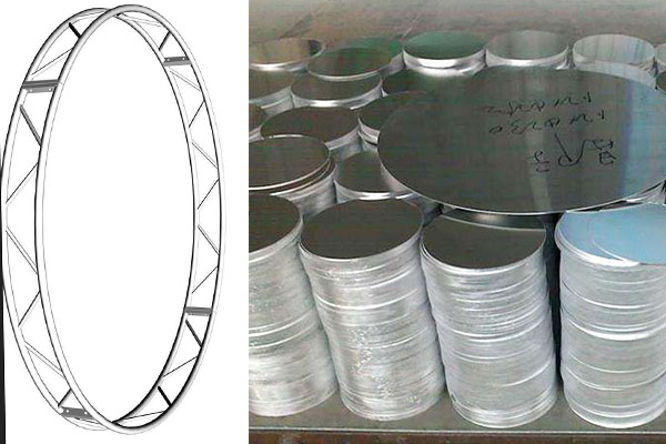 Aluminum stage circle roof truss and aluminum circle