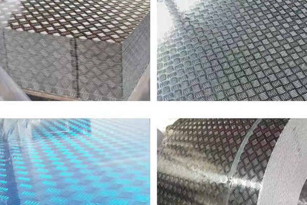 2.5mm 3mm aluminum checkered plate with 5 bar