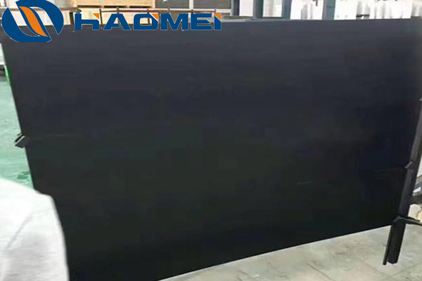 Black anodized aluminum sheets