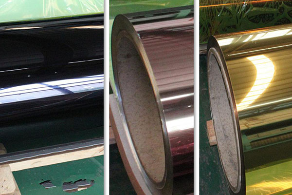 aluminum mirror sheets of different colors