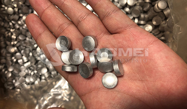Raw material aluminium slugs 1070