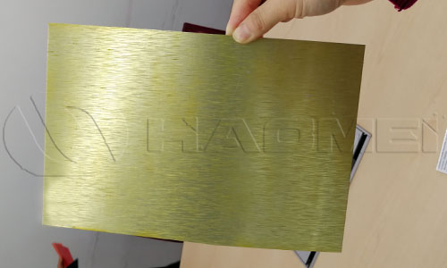 Brushed aluminium sheet for phone shell