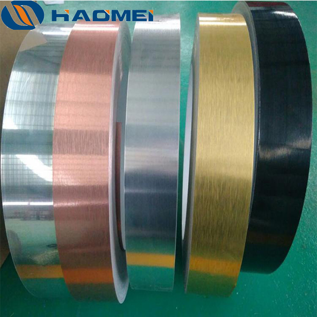 brushed anodised aluminium strip