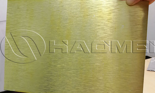 3mm brushed aluminium plate