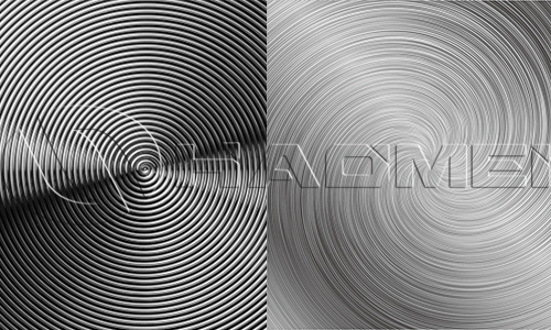 cd pattern (spiral texture) aluminum sheet