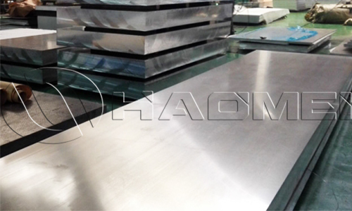 Aluminum plate 40 mm 5754 in workshop