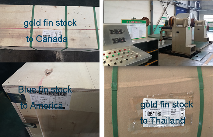 Cases of Haomei aluminum fin stock