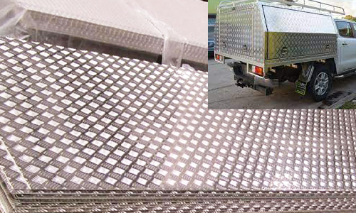 aluminium checker plate for dual cab canopies