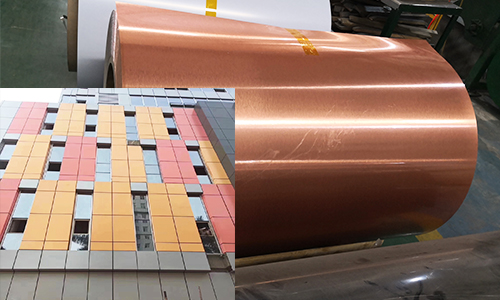 Color coated aluminum coil rolls and curtain wall in constructions