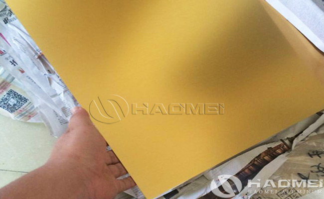 gold aluminum sheet metal