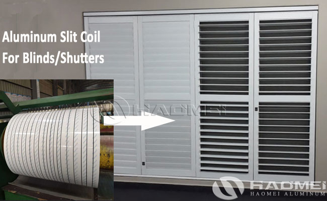aluminum slitted coils for blinds