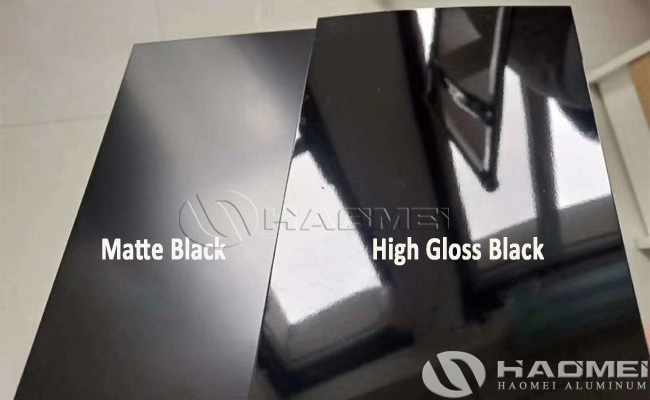 black aluminum sheet