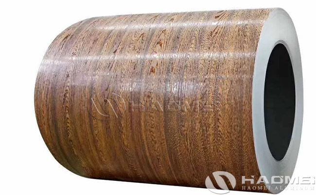 wood color aluminum coil