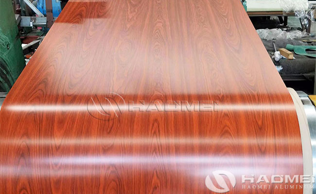 aluminum sheet wooden colour