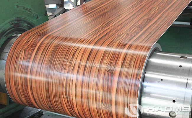 timber finish aluminum coil