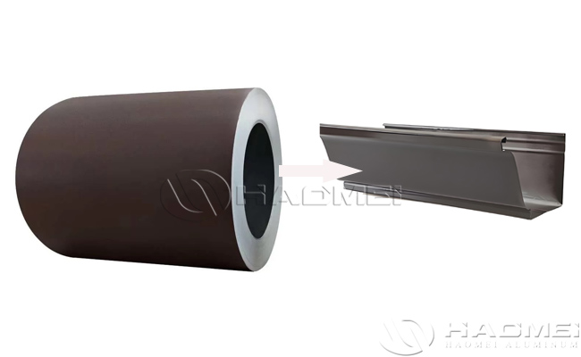 pre painted aluminium coil for rain gutter