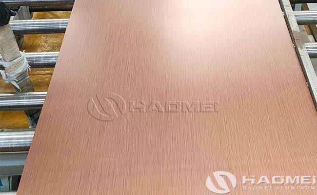rose gold aluminum sheet