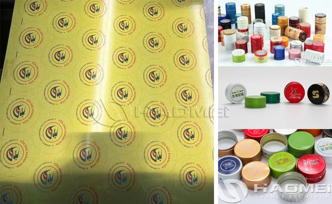 3105 aluminum closure sheet for screw caps