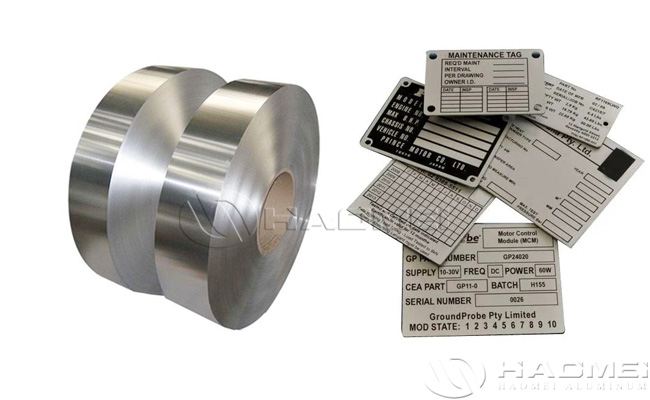 aluminum strip for name plates