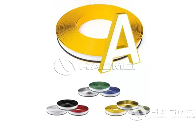 coated aluminum channel letter strips