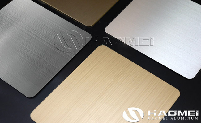 brushed aluminum sheet
