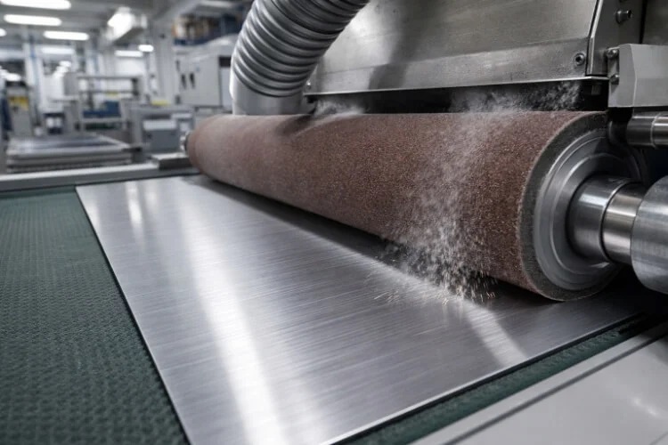 how are brushed aluminum sheets produced